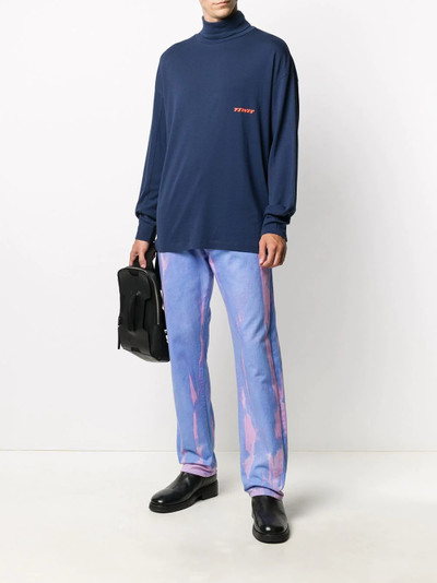 Ambush logo-print roll neck jumper outlook