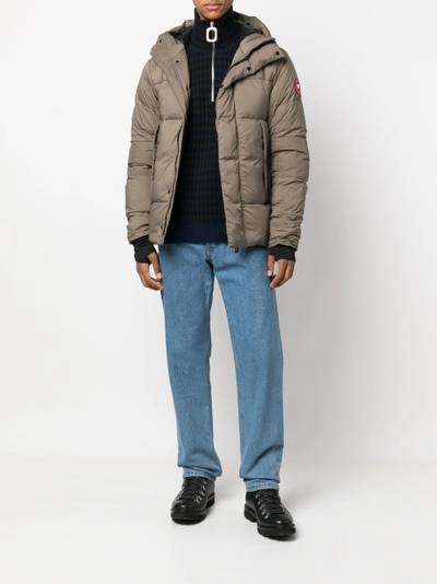 Canada Goose logo-patch puffer jacket outlook