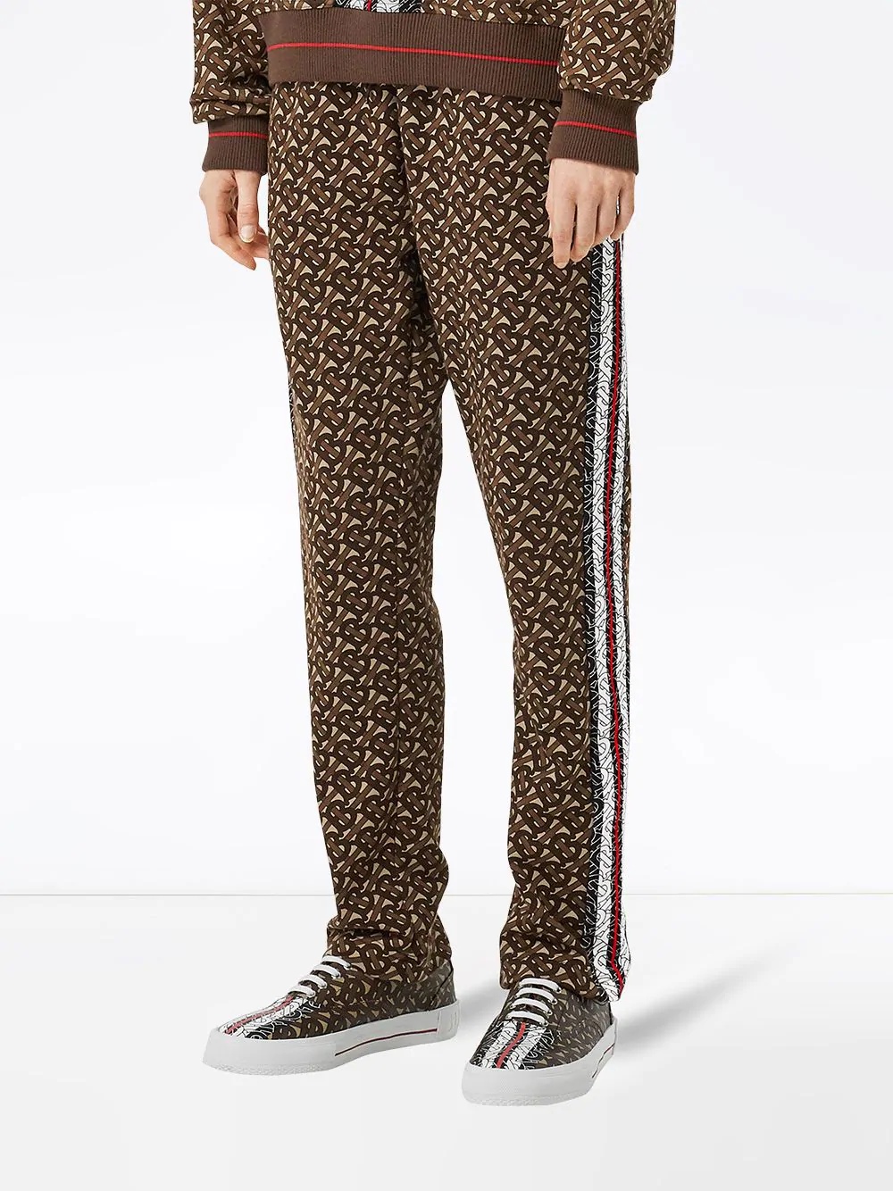 monogram stripe trackpants - 3