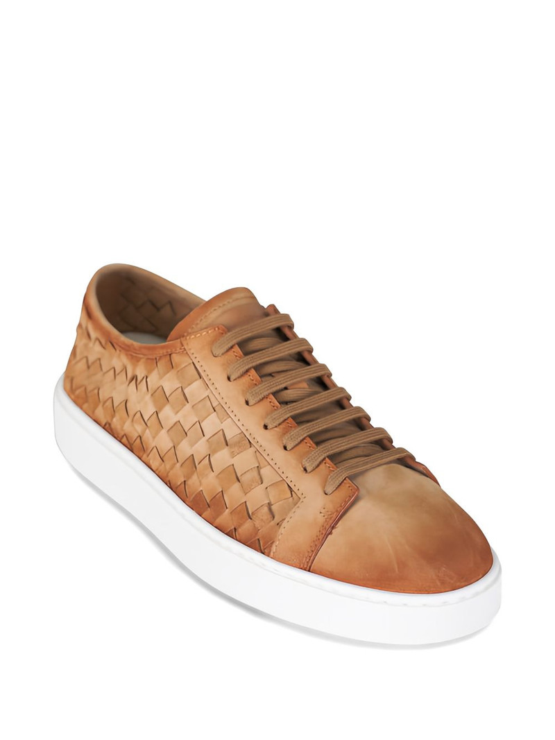 Santoni woven sneakers outlook