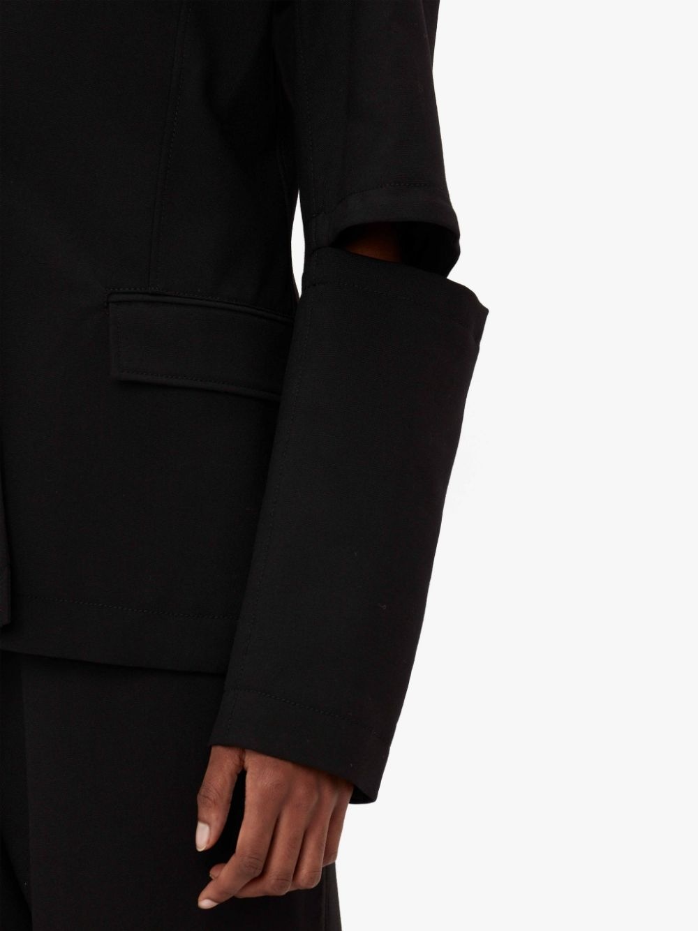 cut-out sleeve blazer - 5