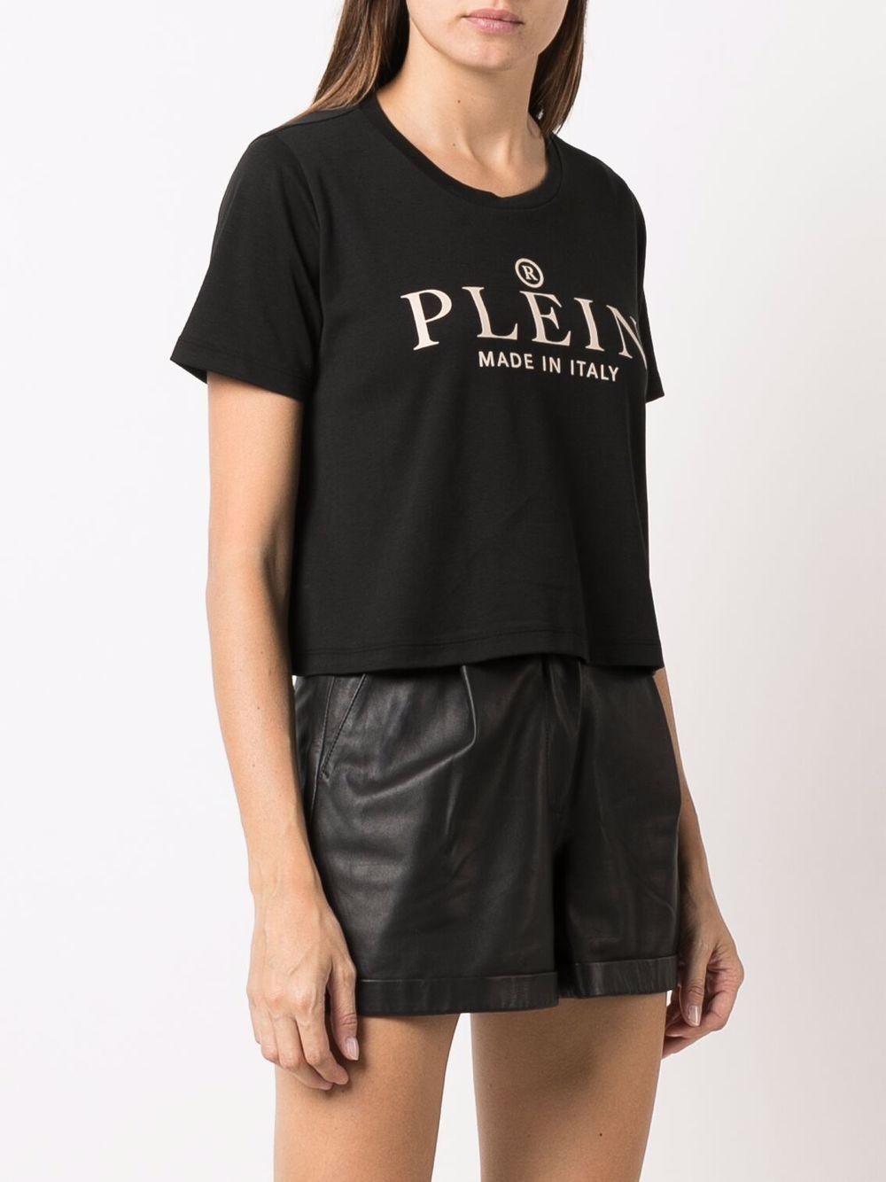 Iconic Plein short-sleeve cropped T-shirt - 3