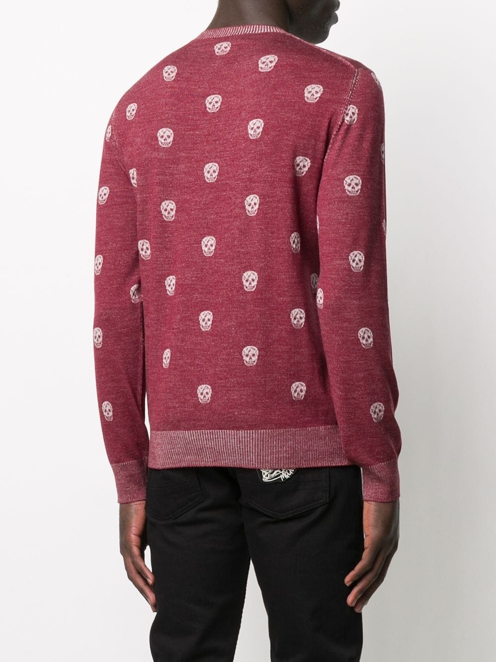 skull-print knitted jumper - 4