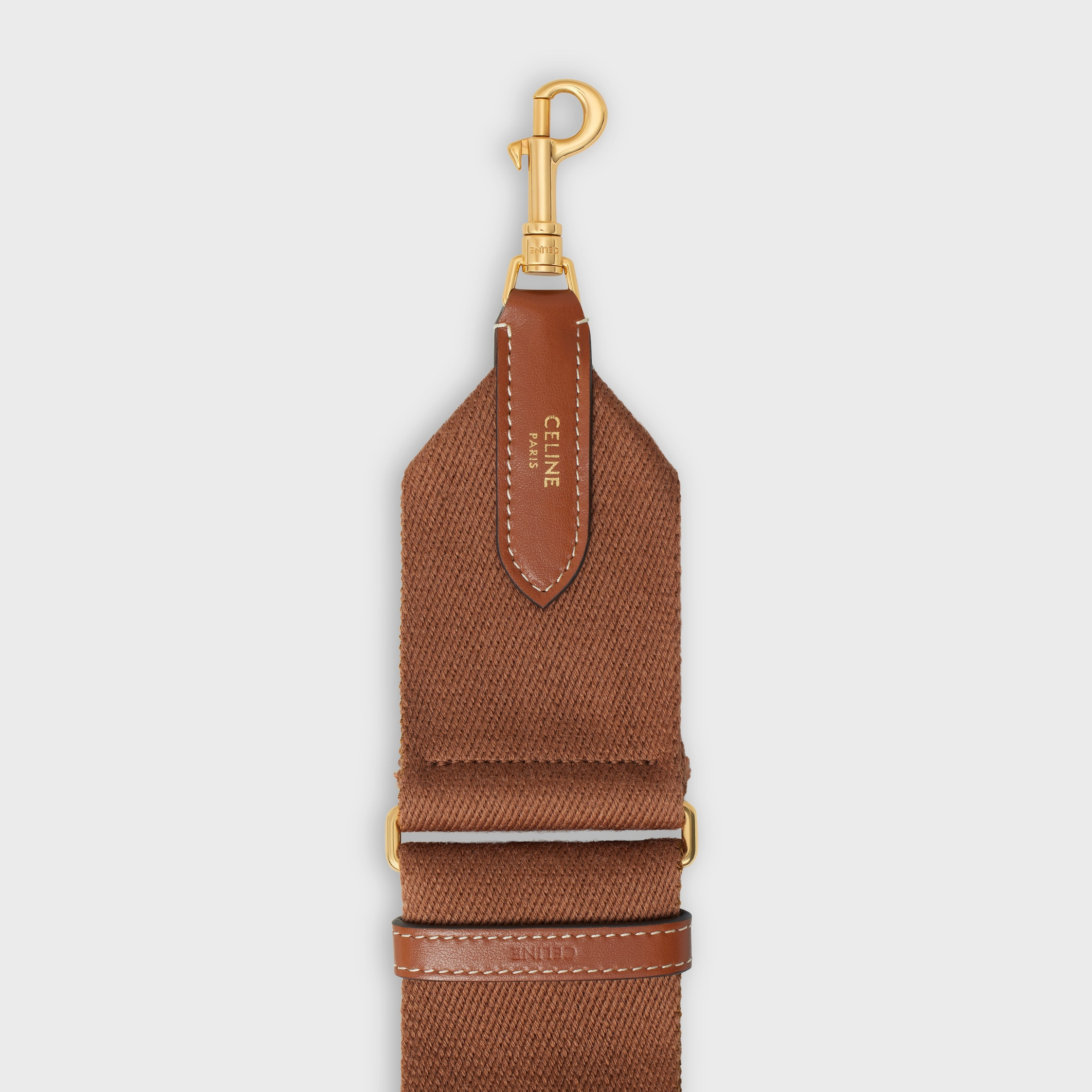 adjustable strap in wool with GOLD FINISHING - 3