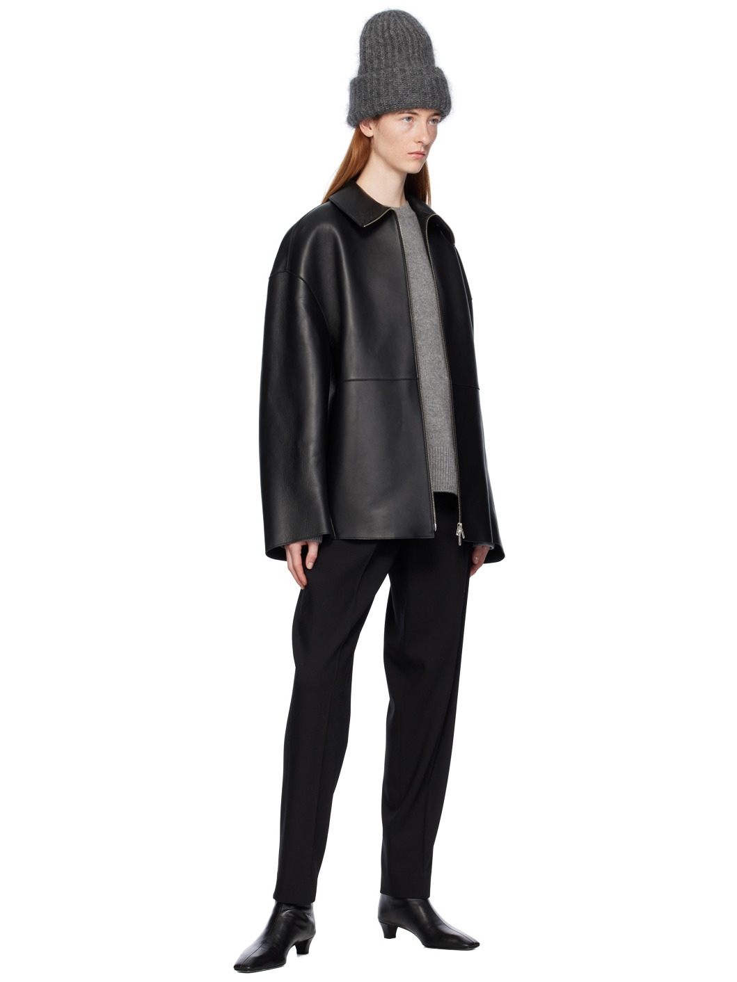 SSENSE Exclusive Black Boel Leather Jacket - 4