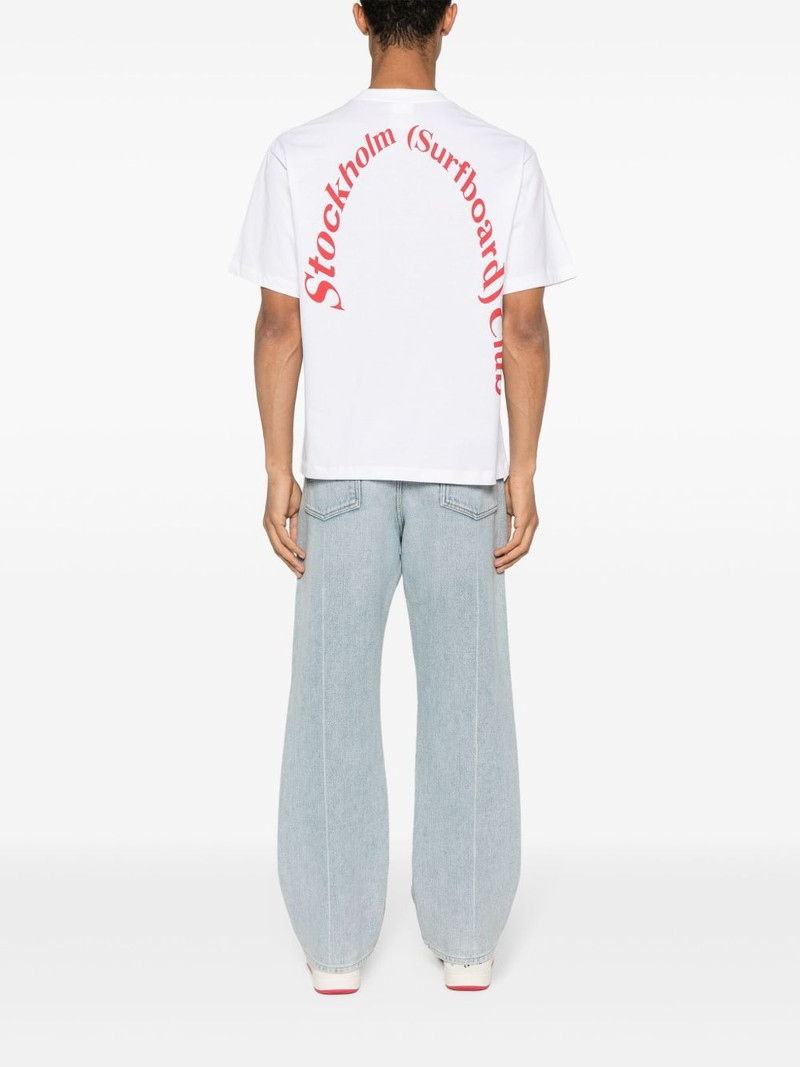 Stockholm Surfboard Club logo-print cotton T-shirt outlook