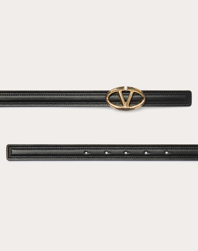 THE BOLD EDITION VLOGO SHINY CALFSKIN BELT 20 MM 3