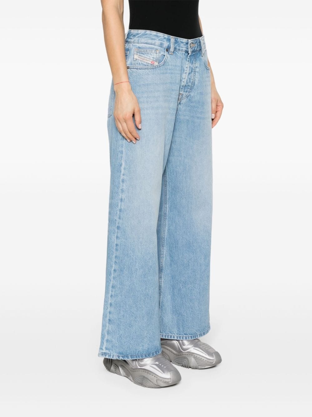 low-rise wide-leg jeans - 3