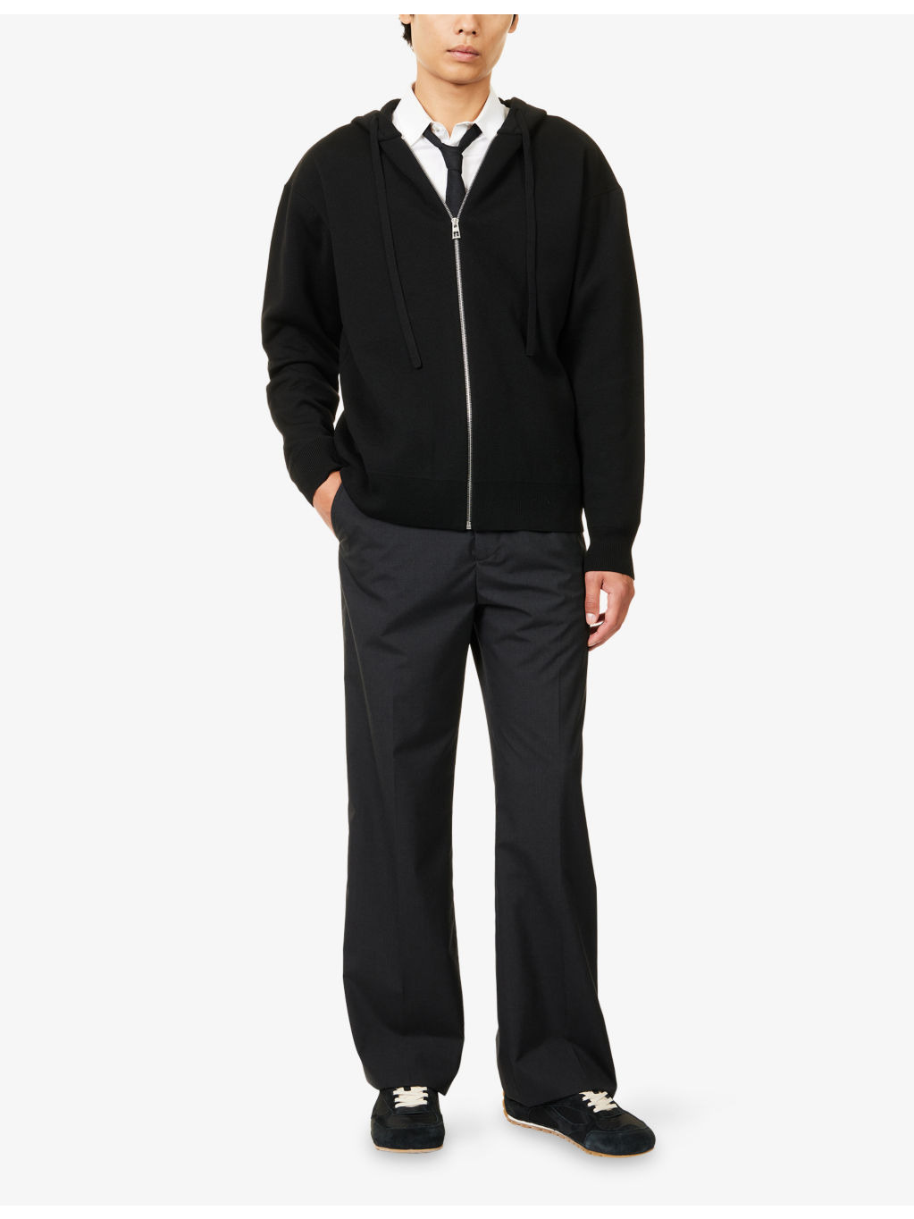 Relaxed-Fit Wide-Leg Wool Trousers - 2