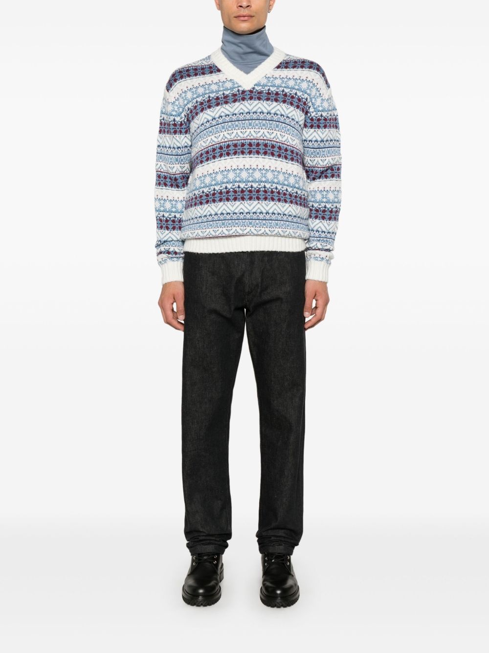 fair isle intarsia sweater - 2