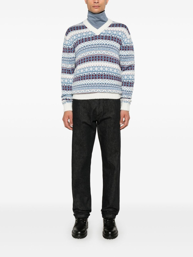 HUGO fair isle intarsia sweater outlook