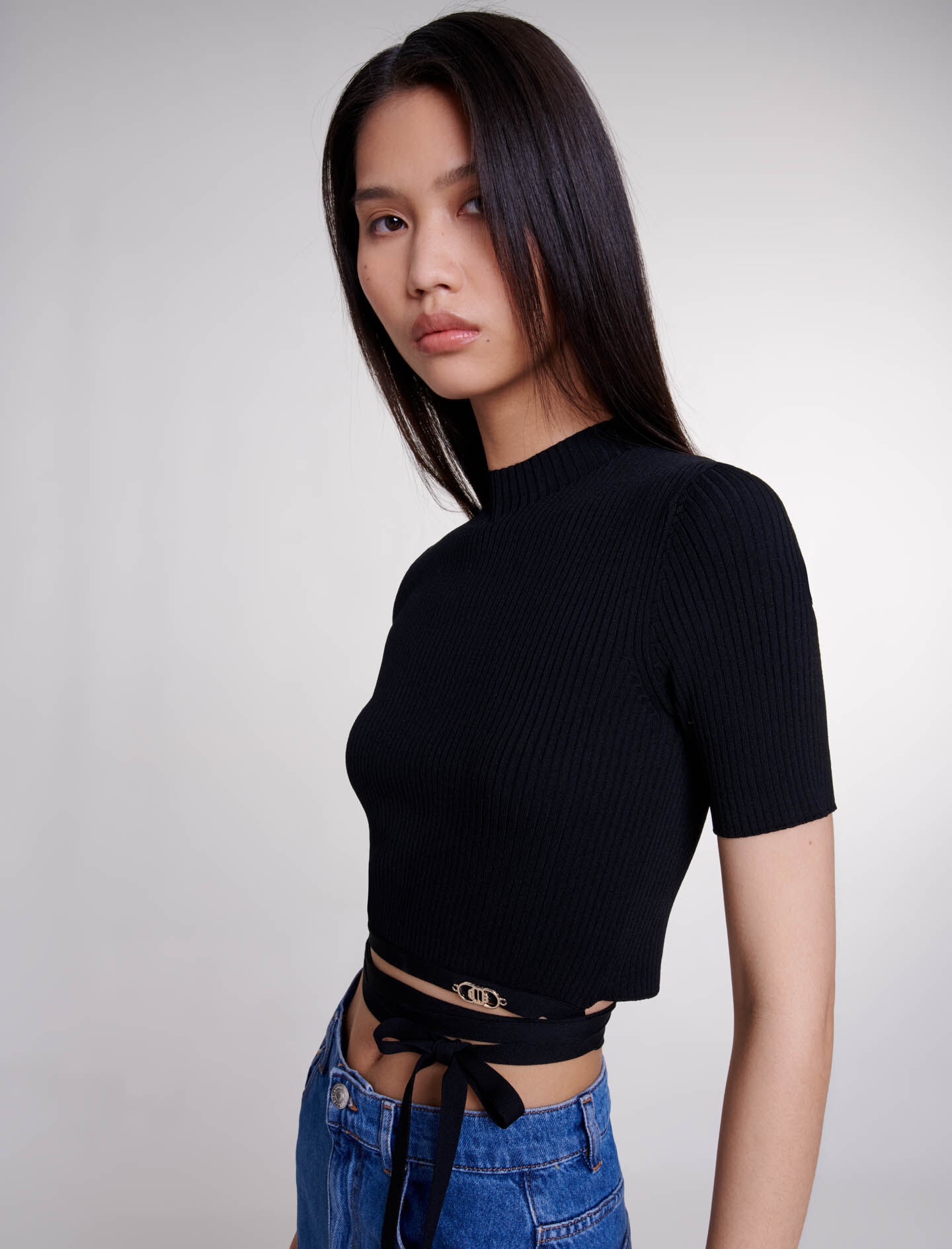 Criss-cross cropped top - 7