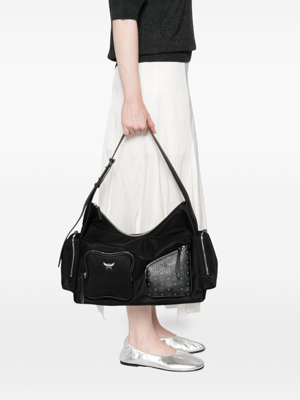 monogram-pattern shoulder bag - 2