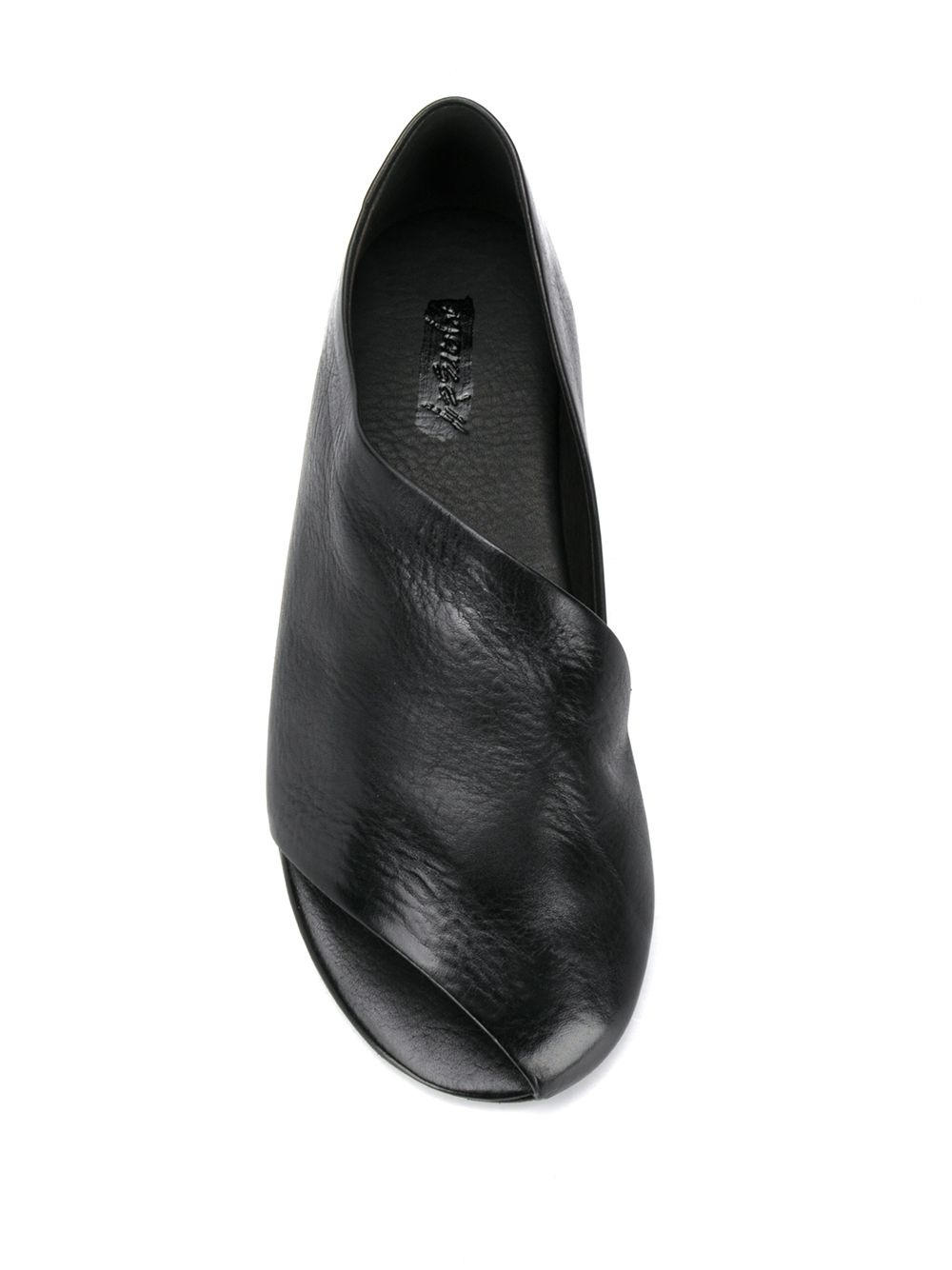 asymmetric leather sandals - 8