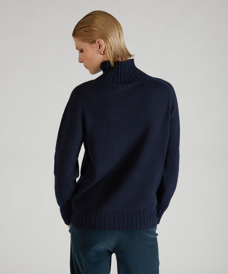 Wool and Angora mock neck sweater 3