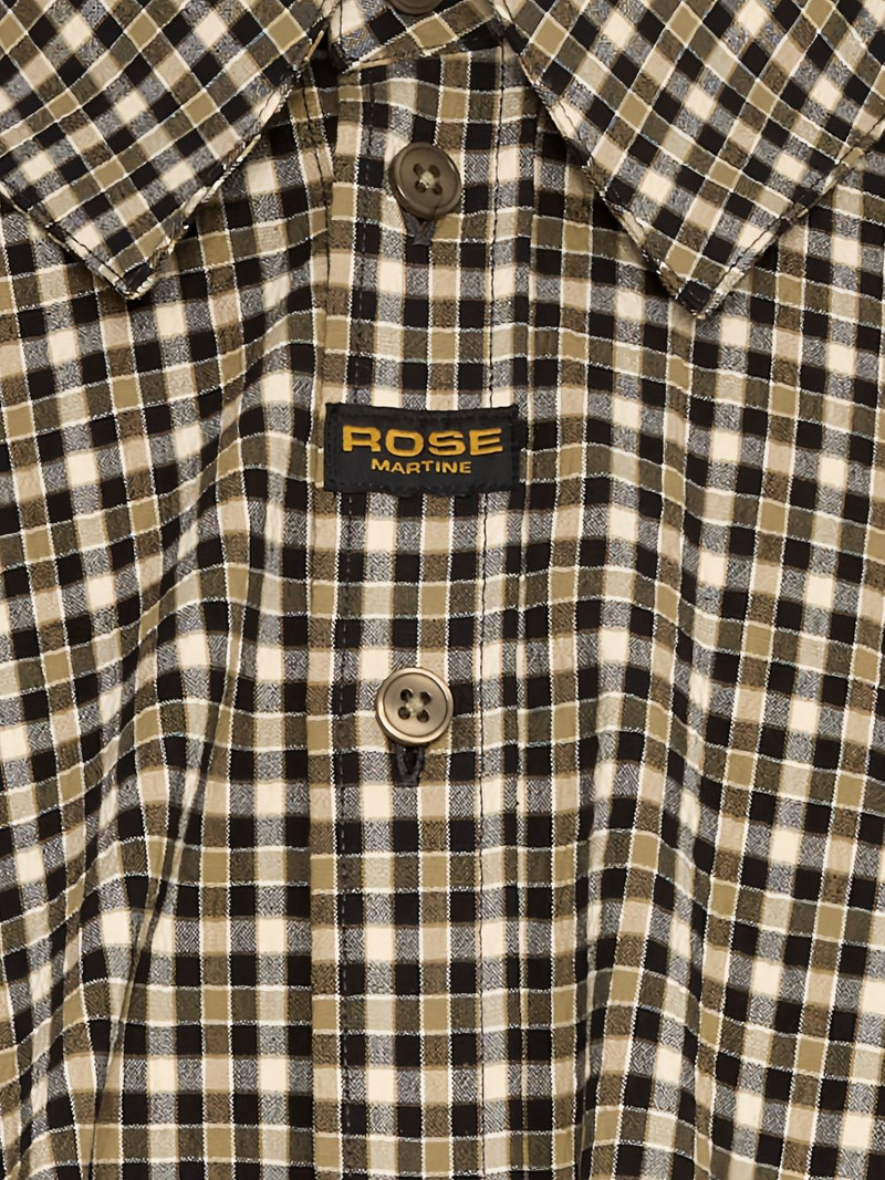 check-pattern short-sleeve shirt 3