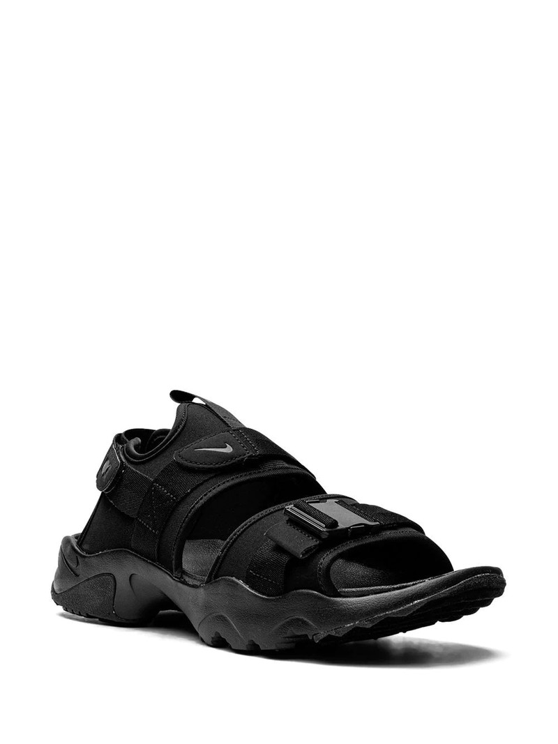 Nike Canyon "Black/Black-Black" sandals outlook