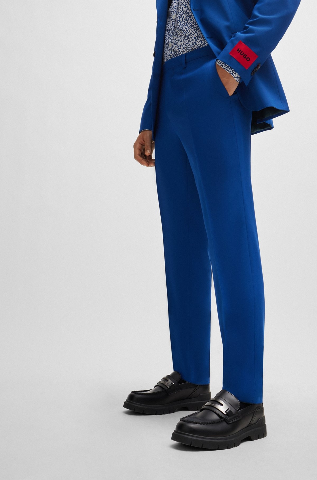 EXTRA-SLIM-FIT TROUSERS IN PERFORMANCE-STRETCH CLOTH - 5