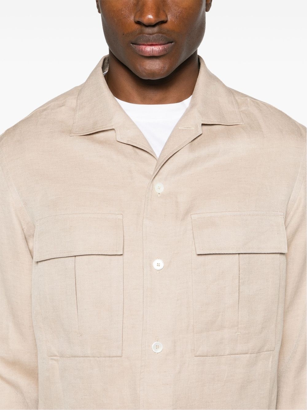 Oasi linen overshirt - 5
