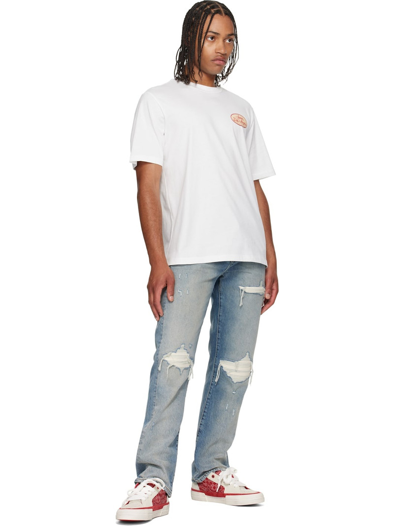 AMIRI Red & White Bandana Sunset Skate Sneakers outlook