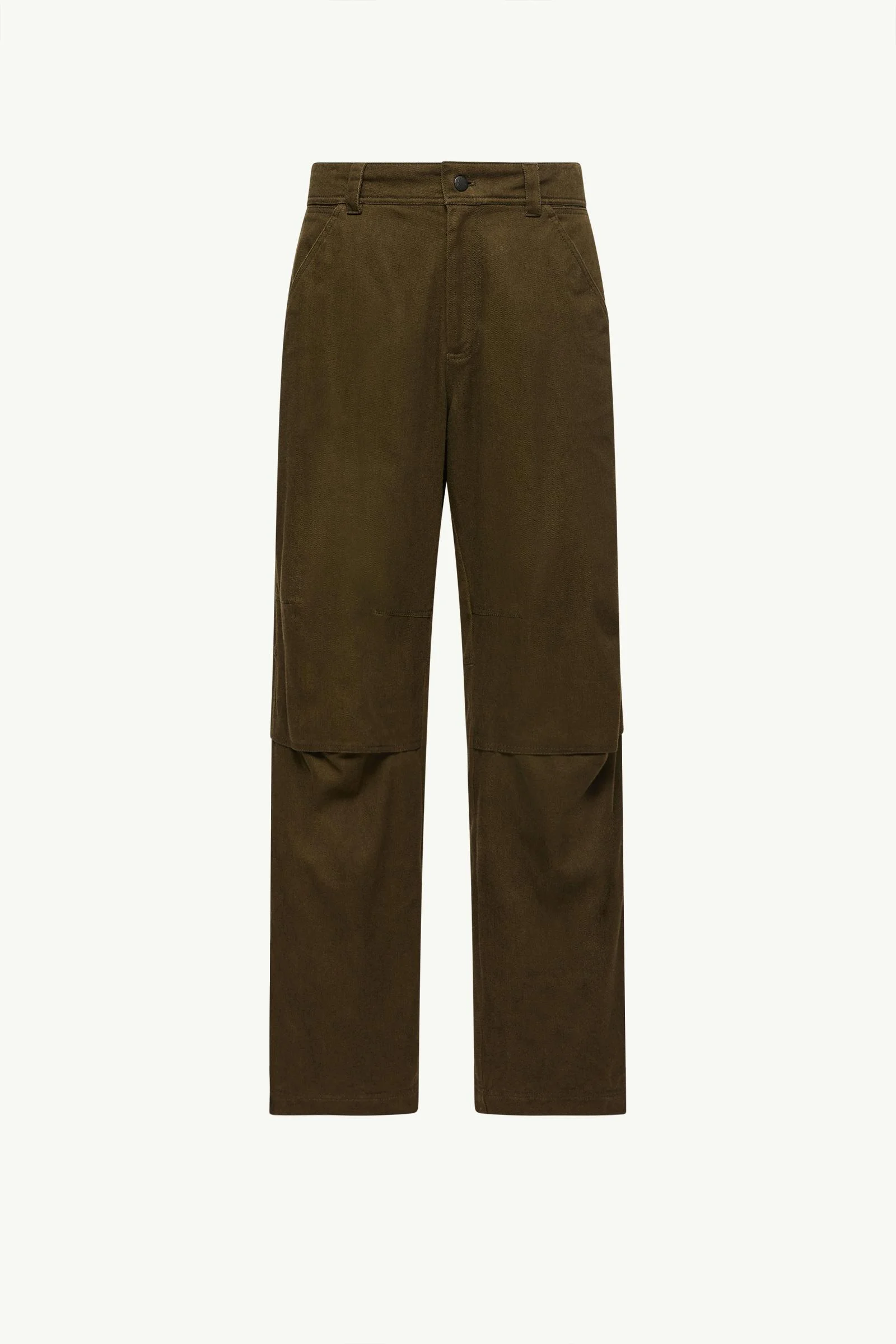Straight Leg Cotton Pants - 1