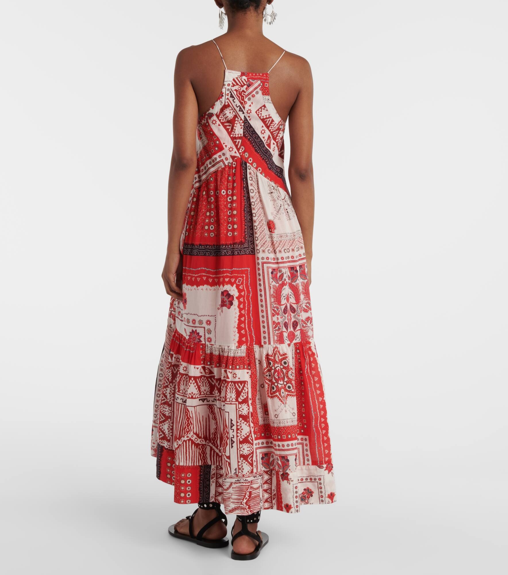 Sabbage printed cotton midi dress - 3