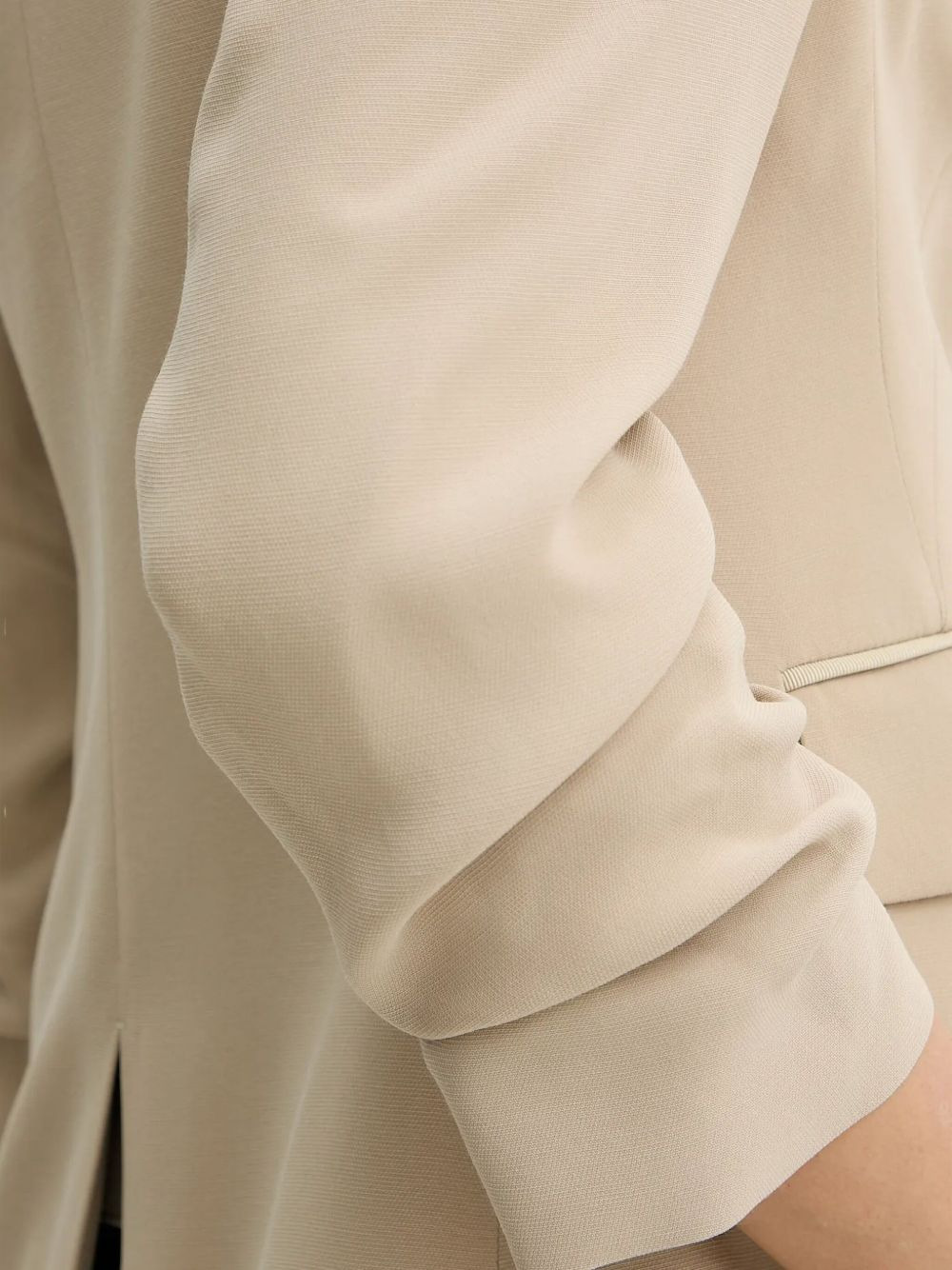 three-quarter sleeve blazer - 5