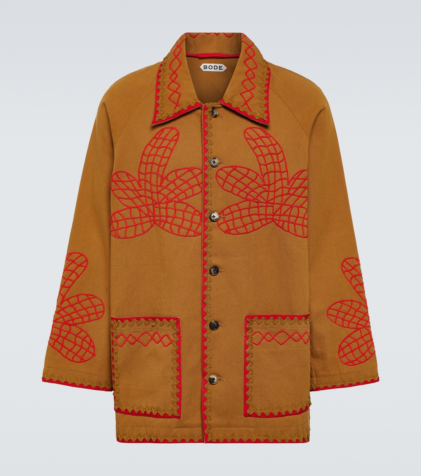 Field Maple embroidered cotton coat - 1