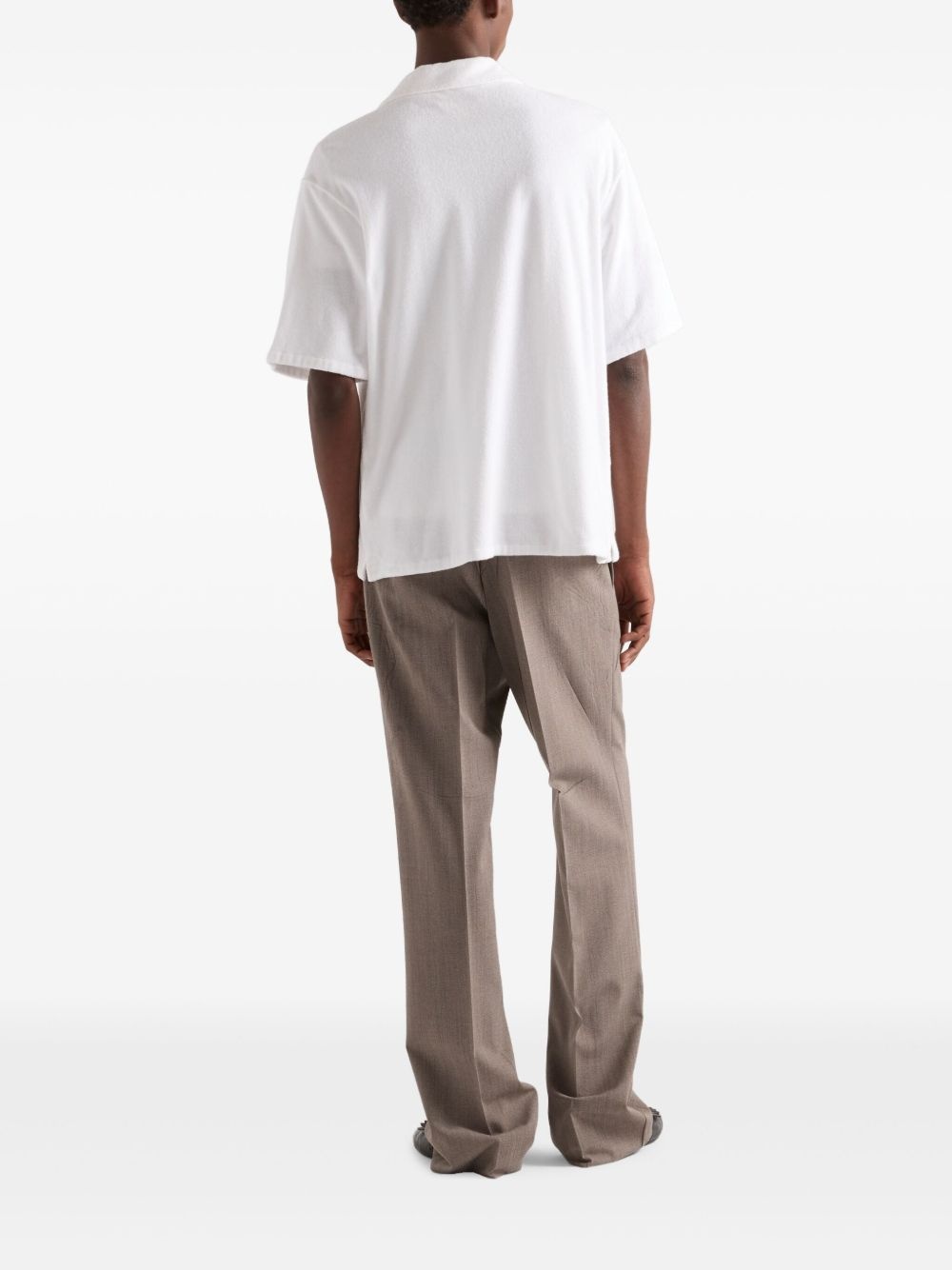 short-sleeve terry-cloth shirt - 3