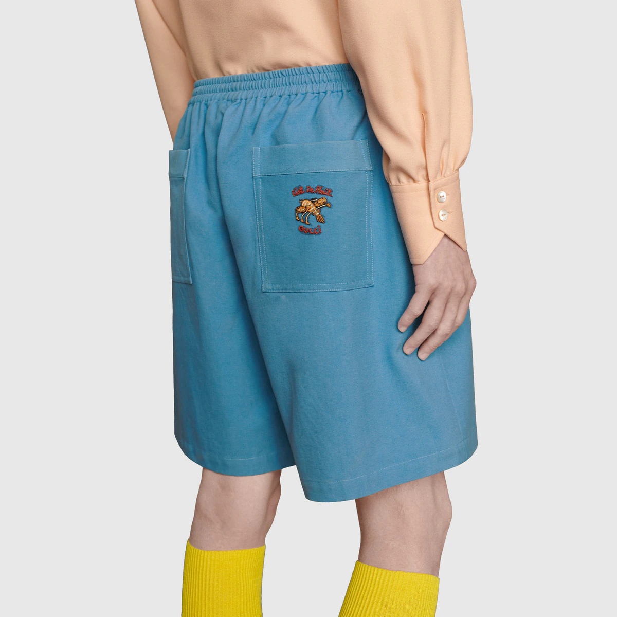 Freya Hartas animal embroidered canvas shorts - 5