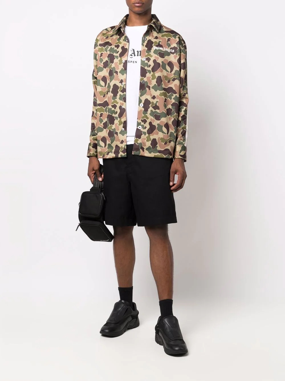 camouflage-print track shirt - 2