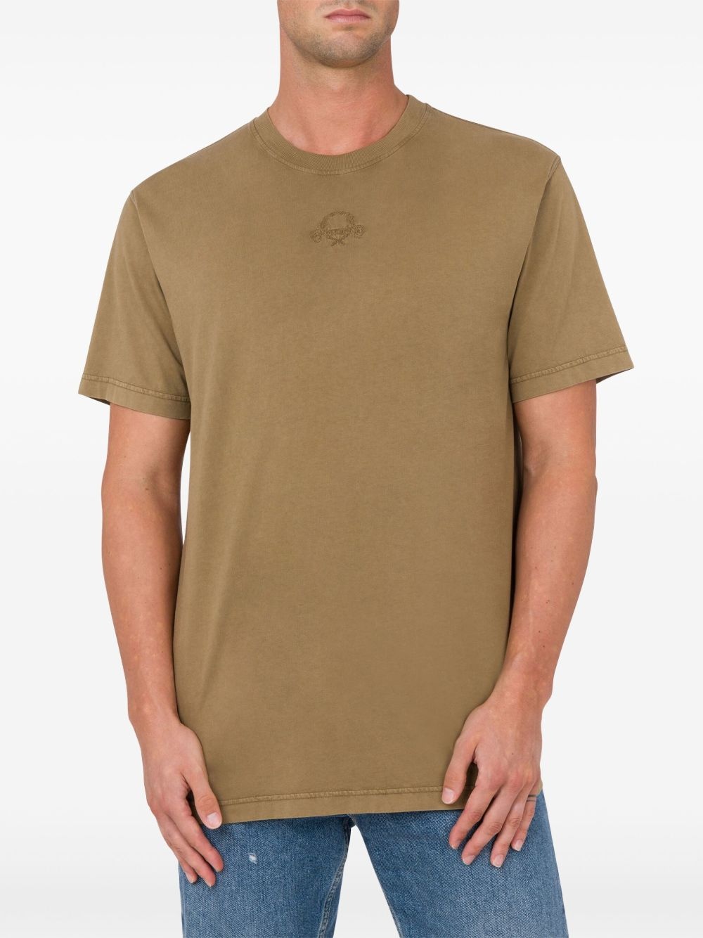 logo-embroidered T-shirt - 2