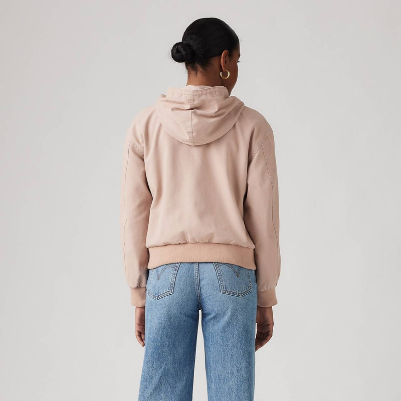 RELAXED HOODED BOMBER JACKET 4