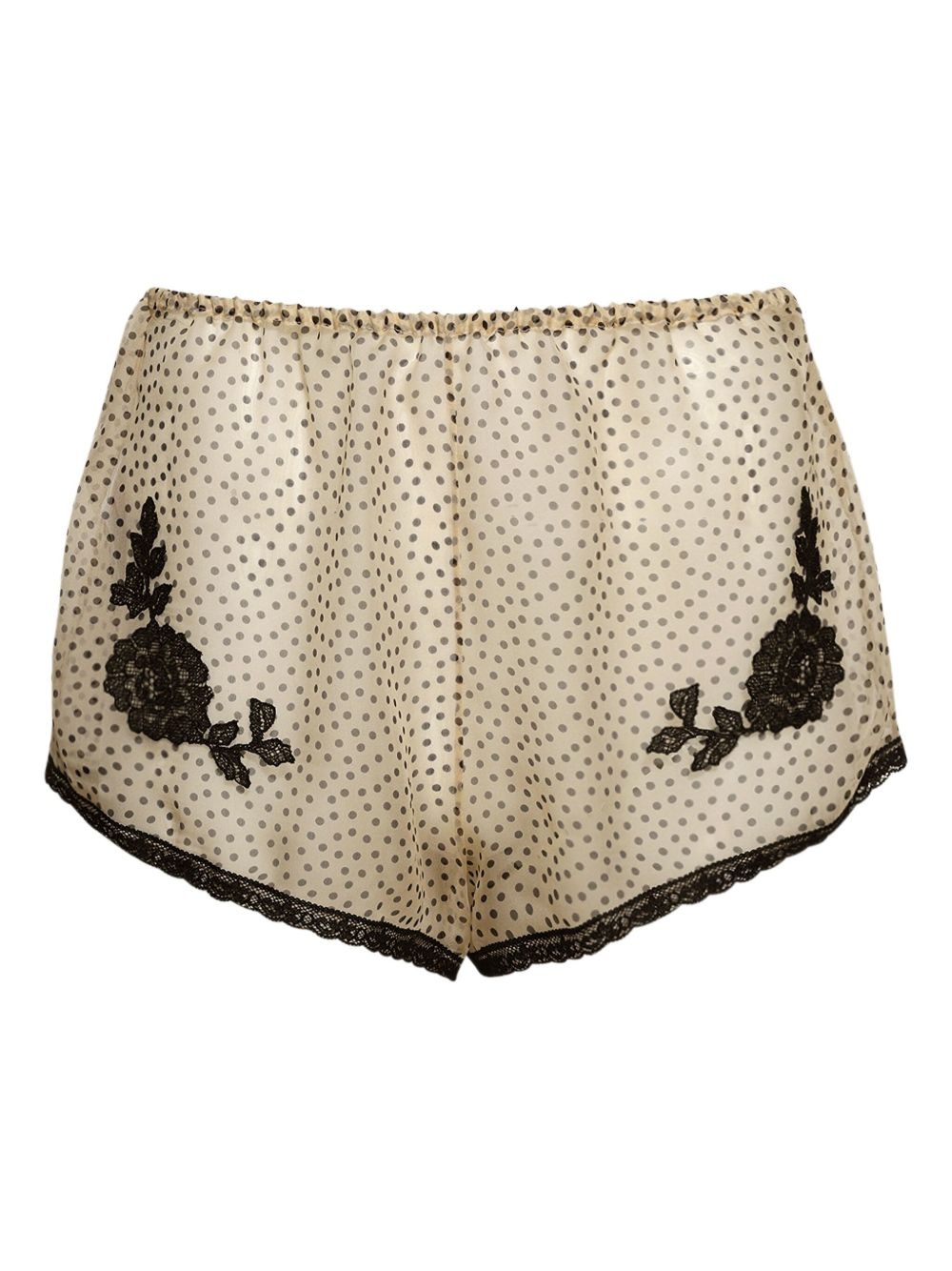 silk mini shorts - 1