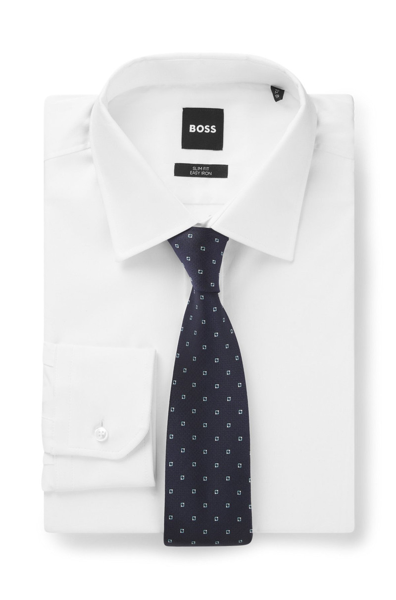 BOSS JACQUARD-PATTERN TIE IN SILK outlook