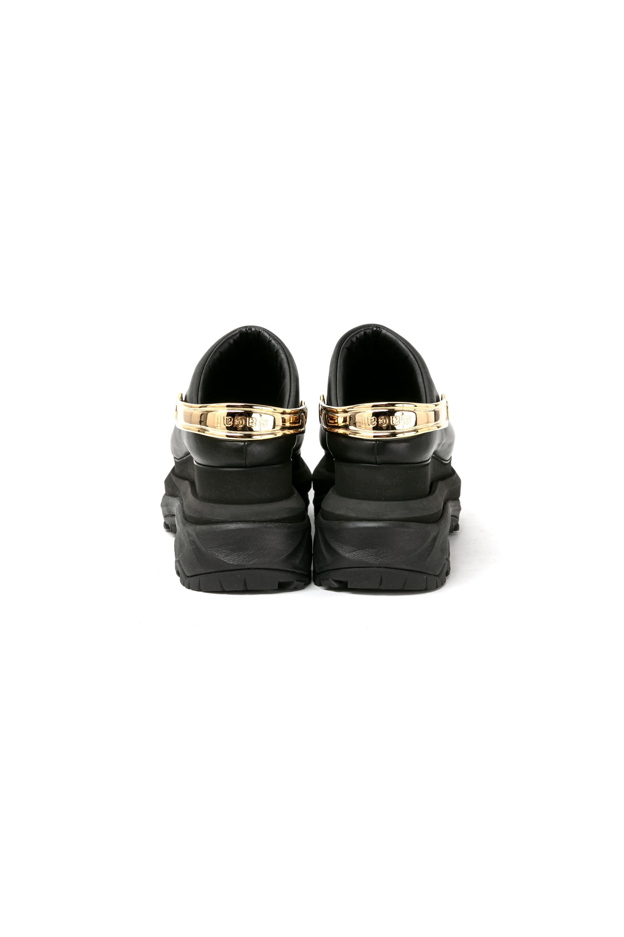 Leather Sabot Wedges - 7