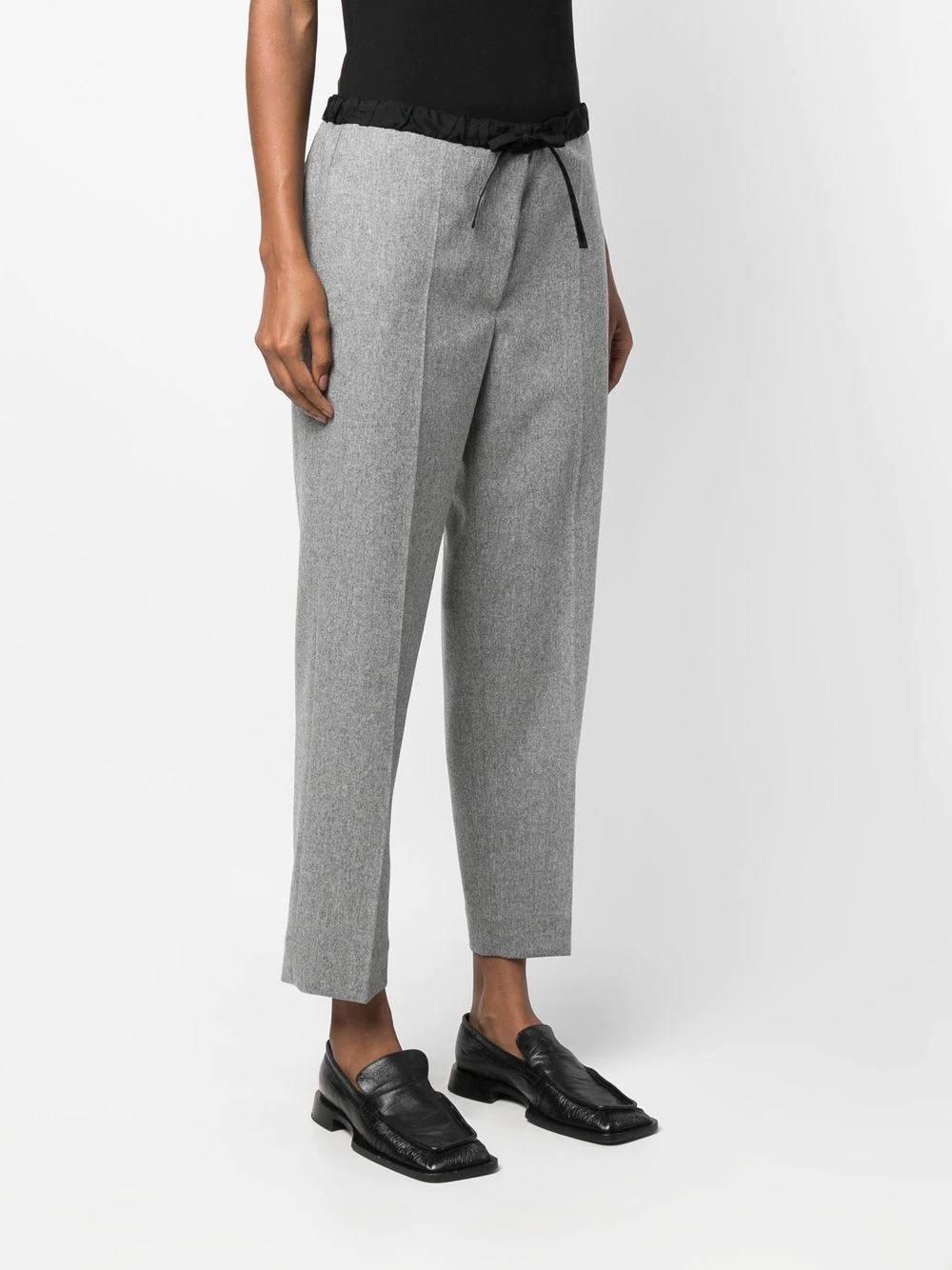 drawstring cropped trousers - 3