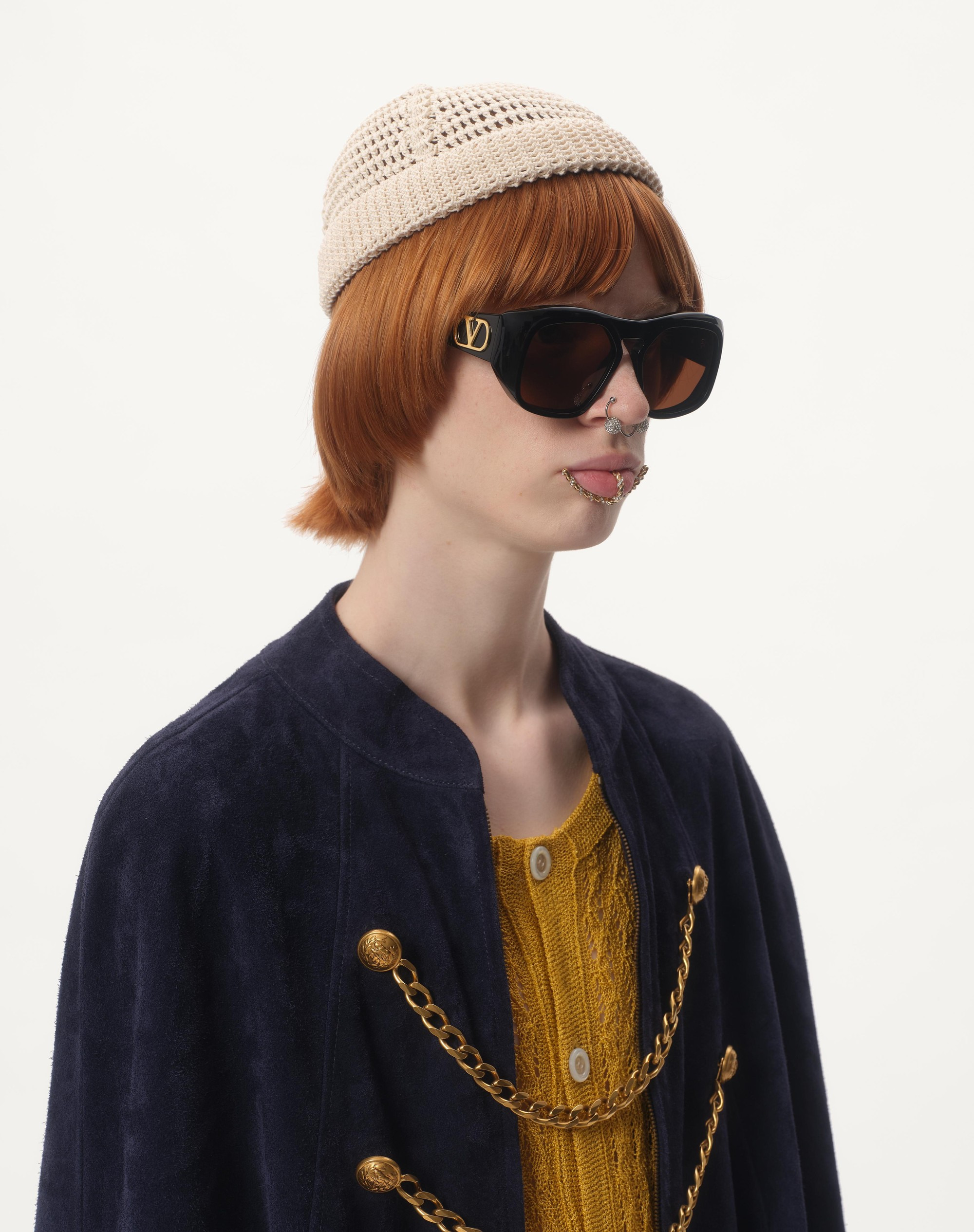 VLOGO SIGNATURE KNITTED COTTON BEANIE - 2