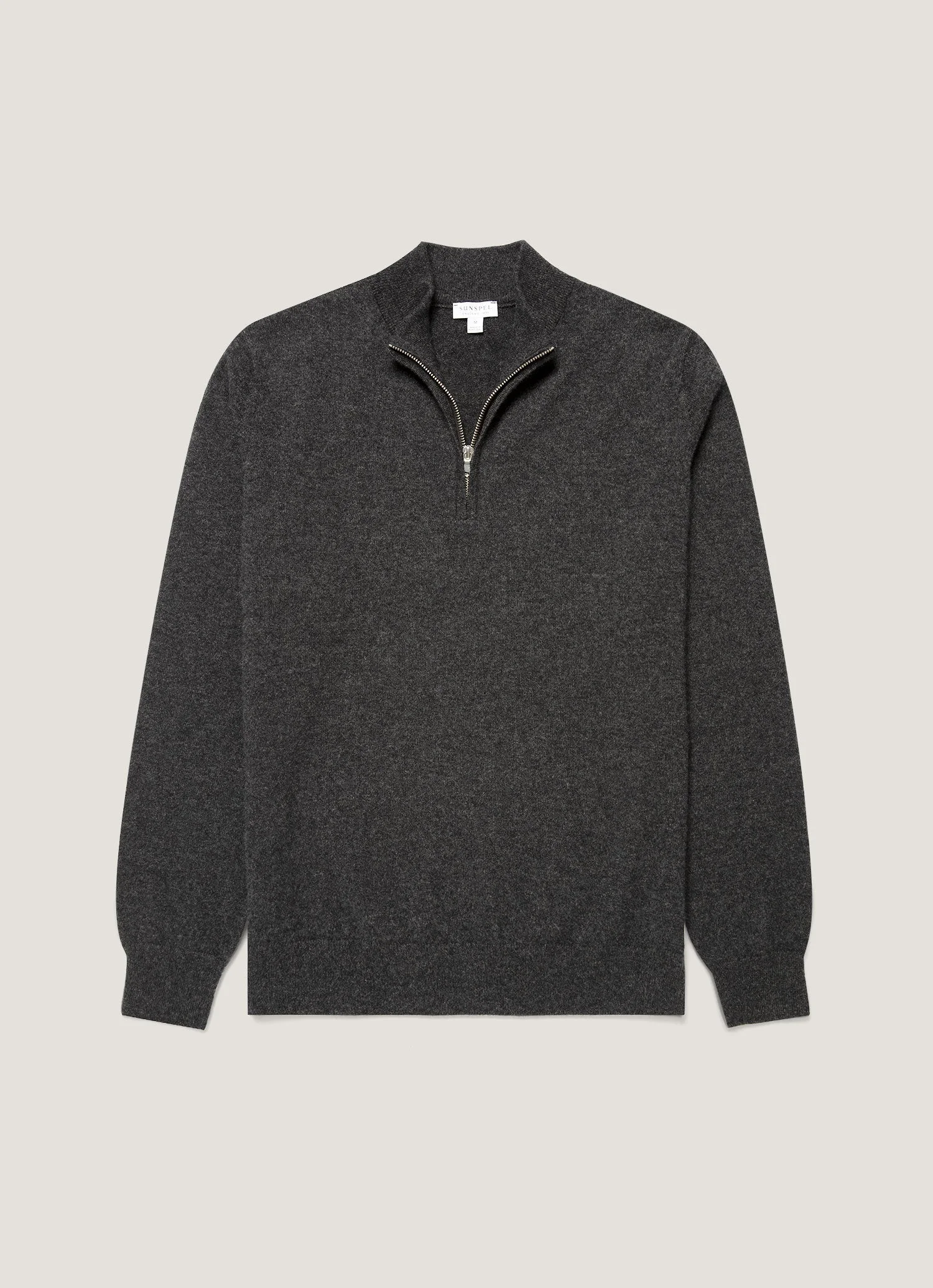 Cashmere Half Zip Jumper - 1
