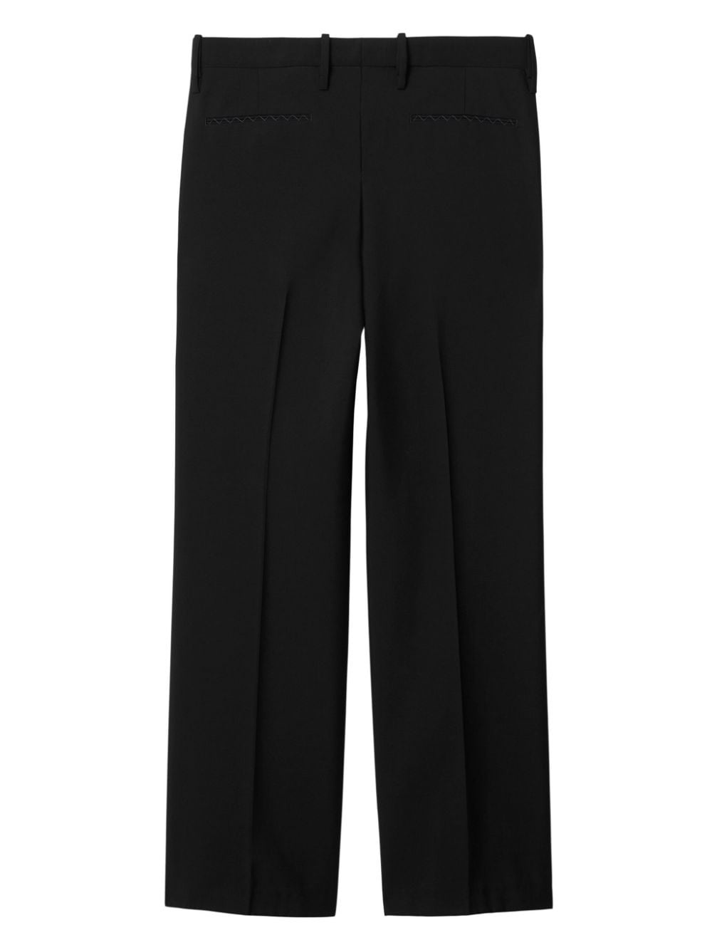 straight-leg wool trousers - 5