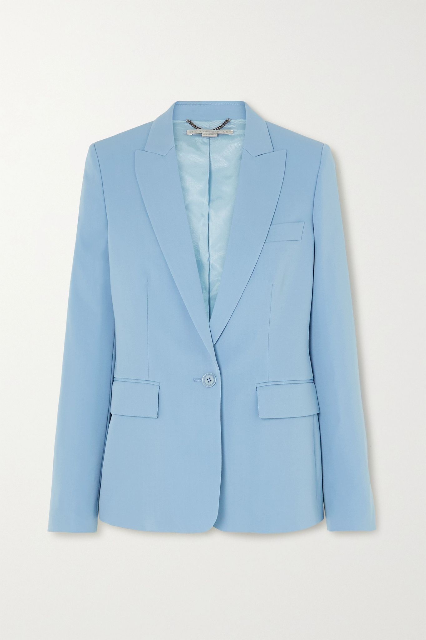 Wool-blend twill blazer - 1