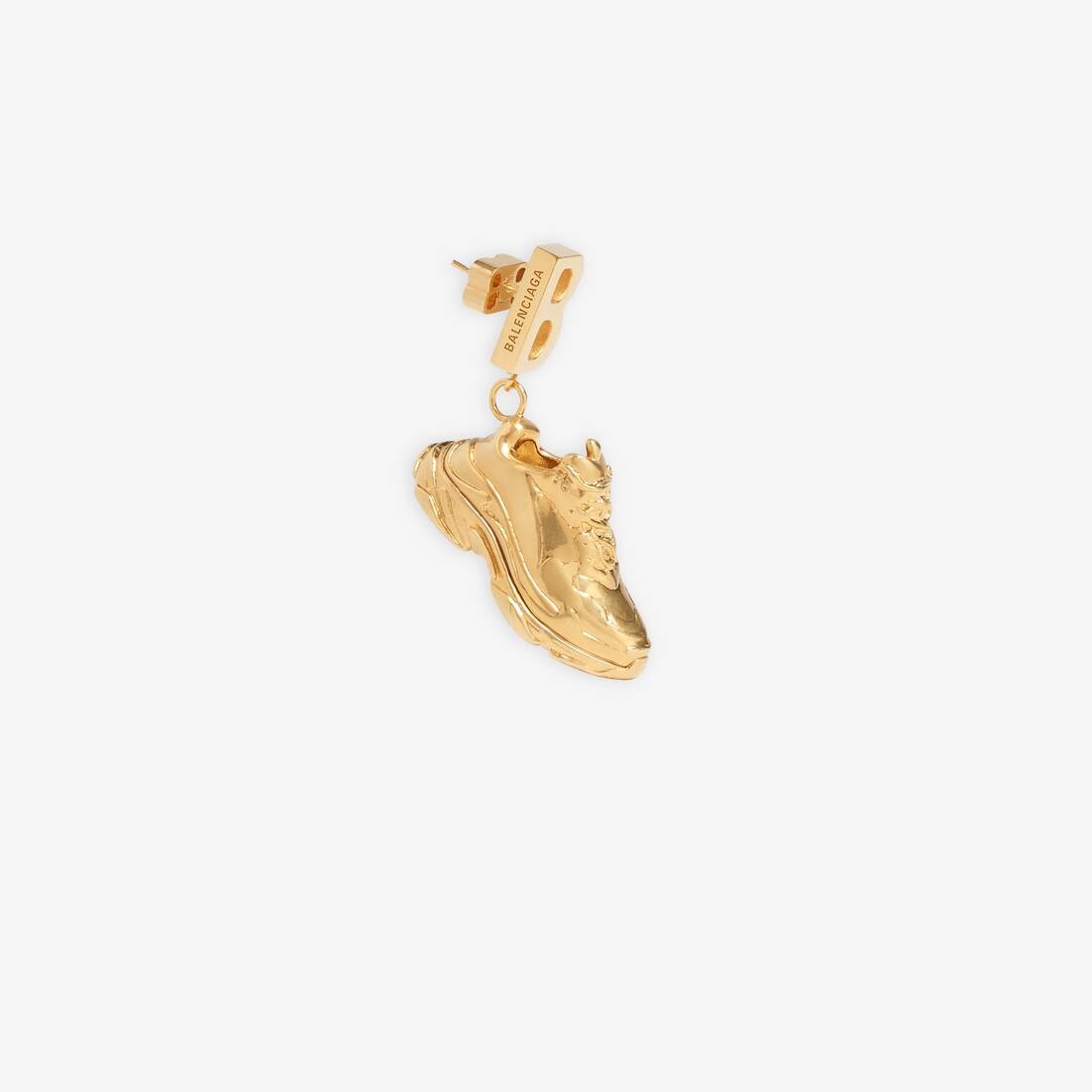 Mini Triple S Earring in Gold - 3