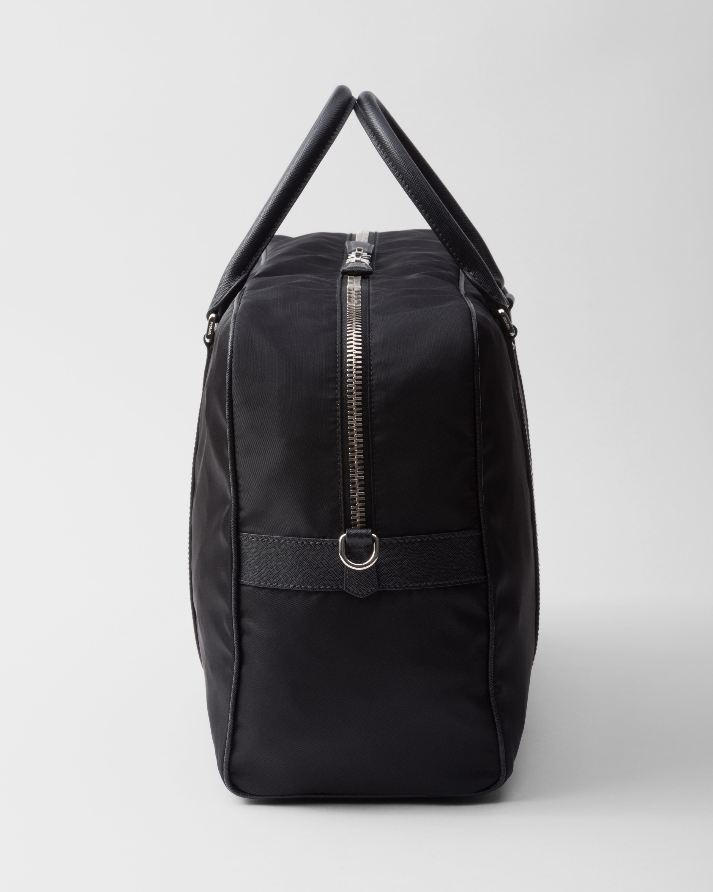 Re-Nylon and Saffiano leather duffel bag - 6