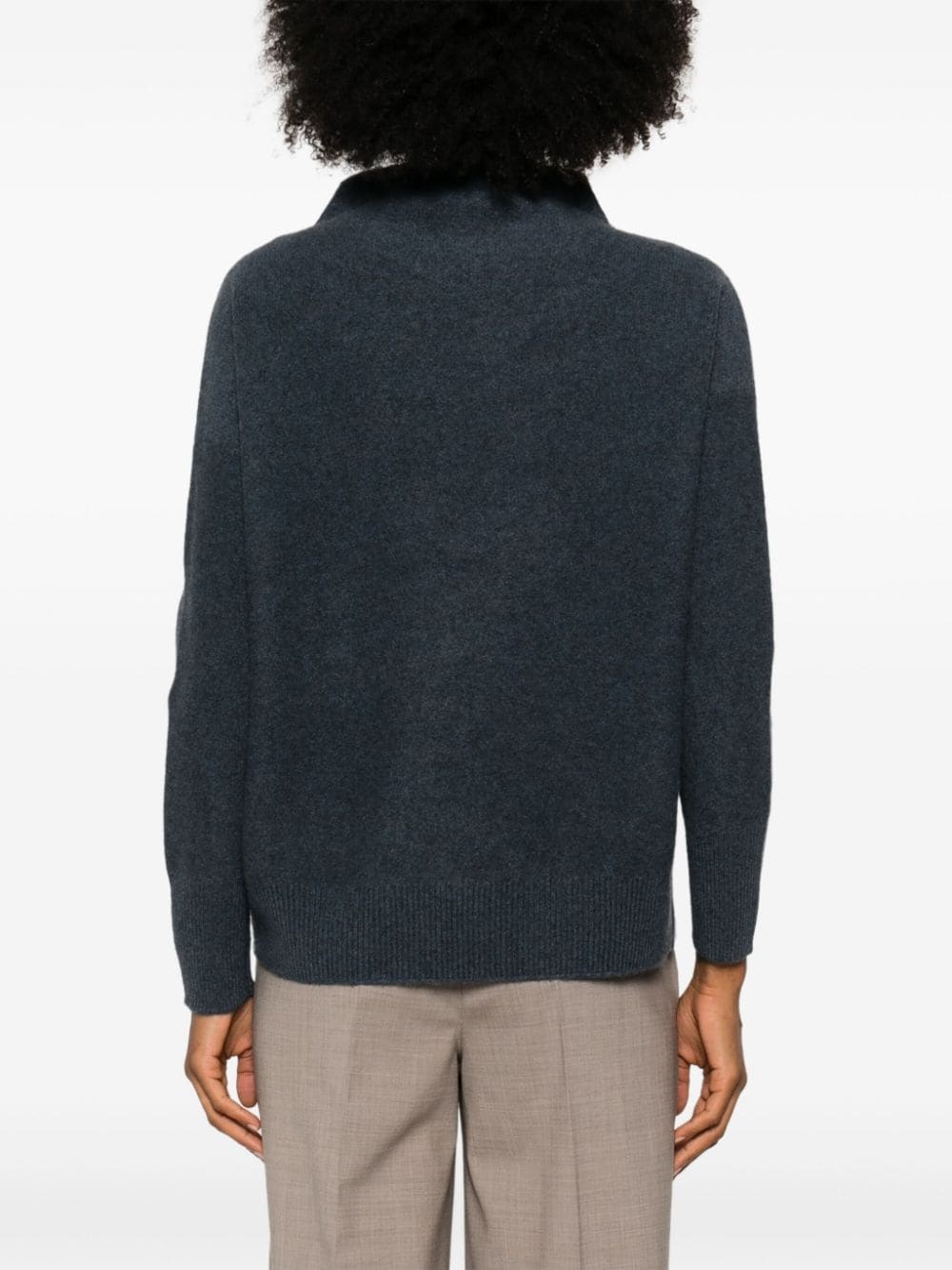 cashmere funnel-neck sweater - 4