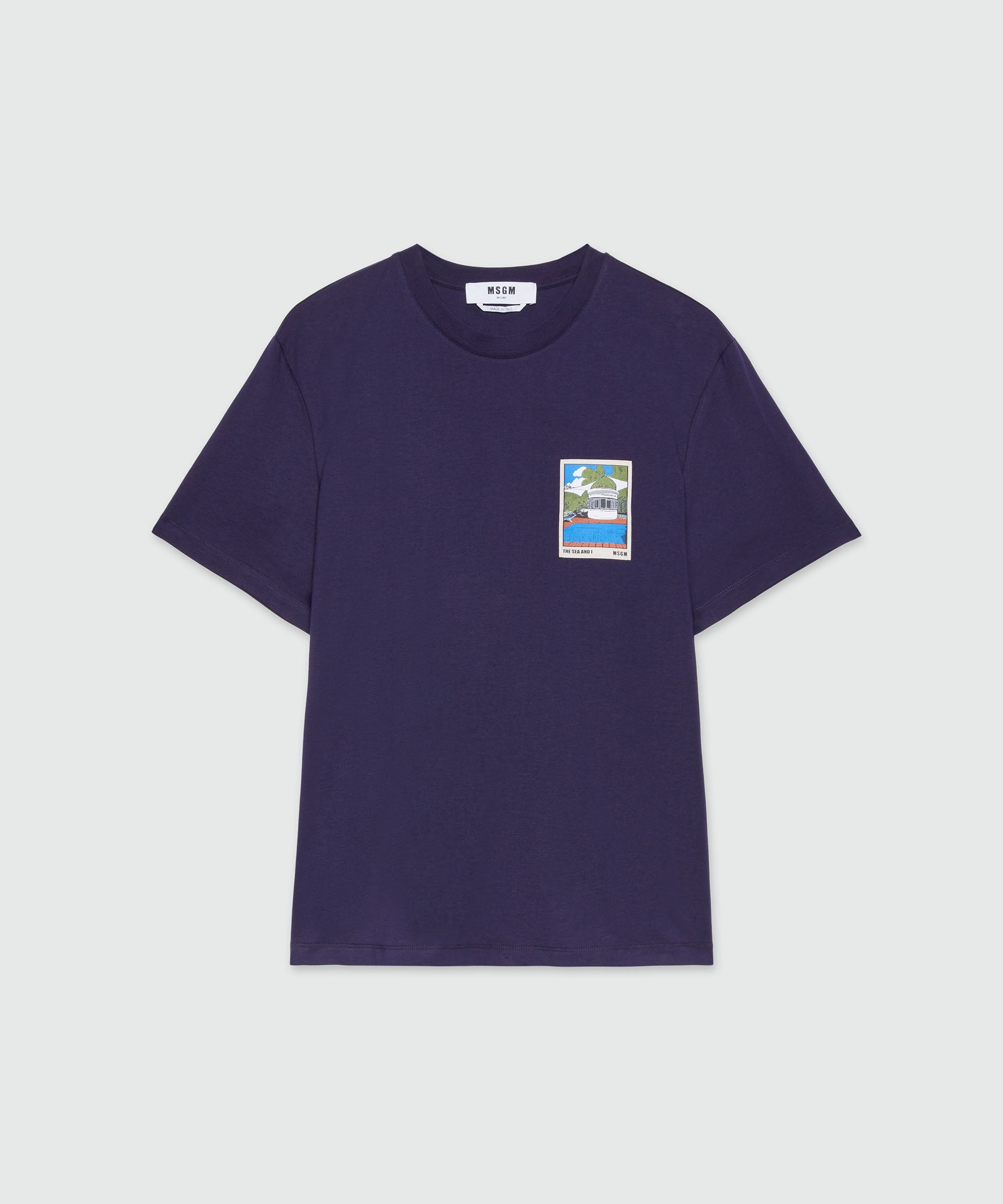 Blue jersey T-Shirt and "La Vedetta" patch - 1