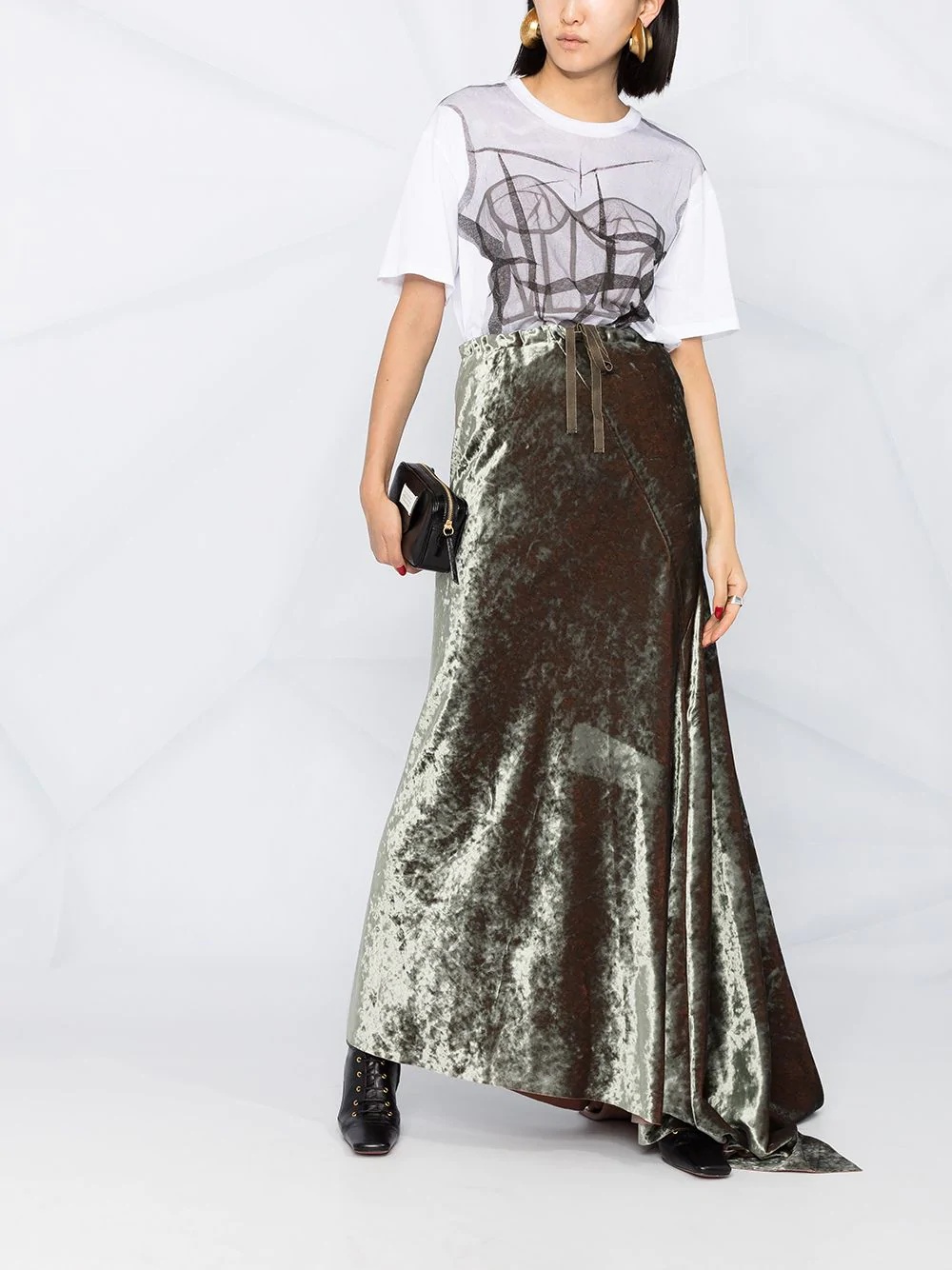 long velvet skirt - 2