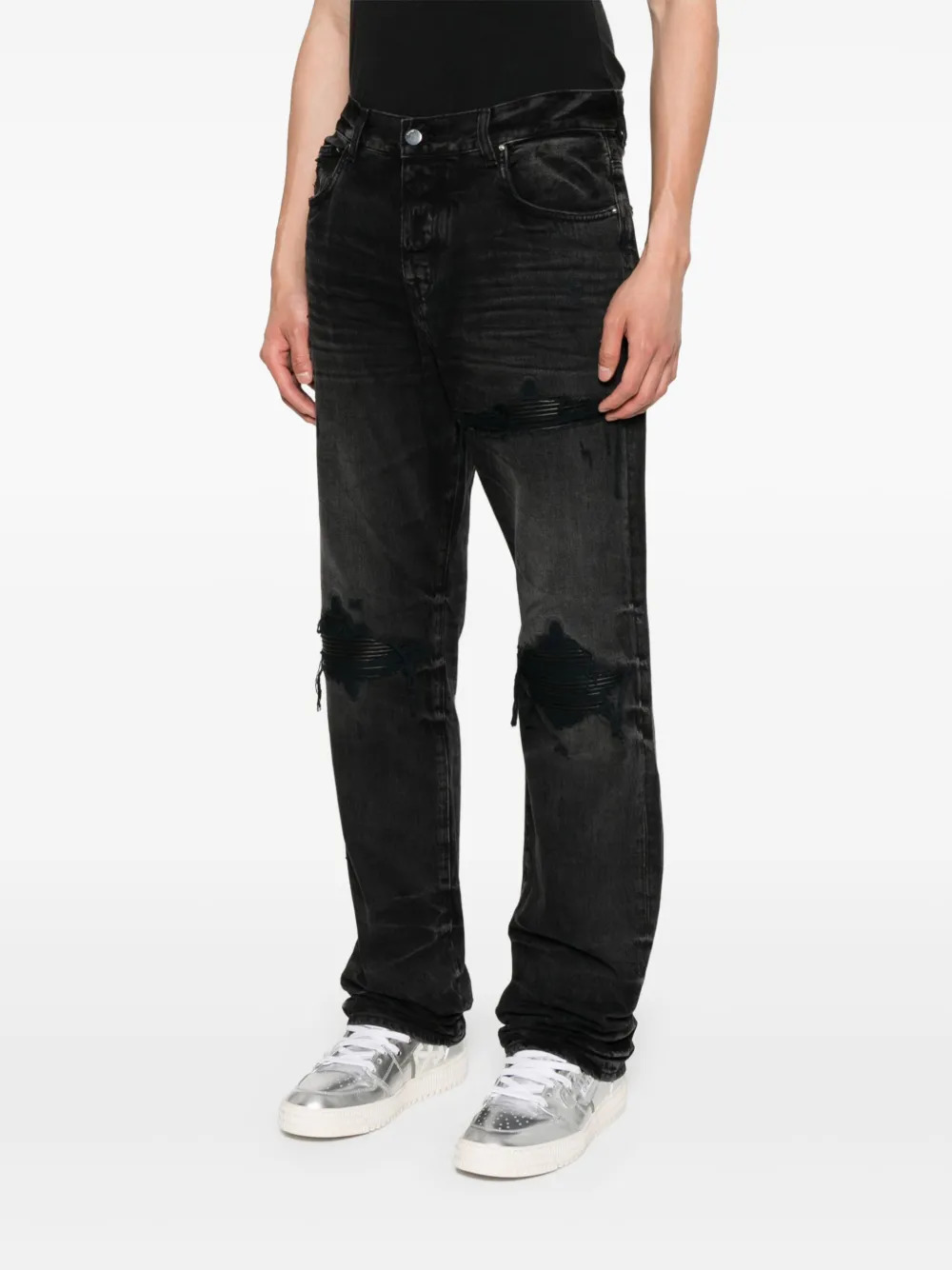 AMIRI - Men Leather Straight Mx1 Jean - 2