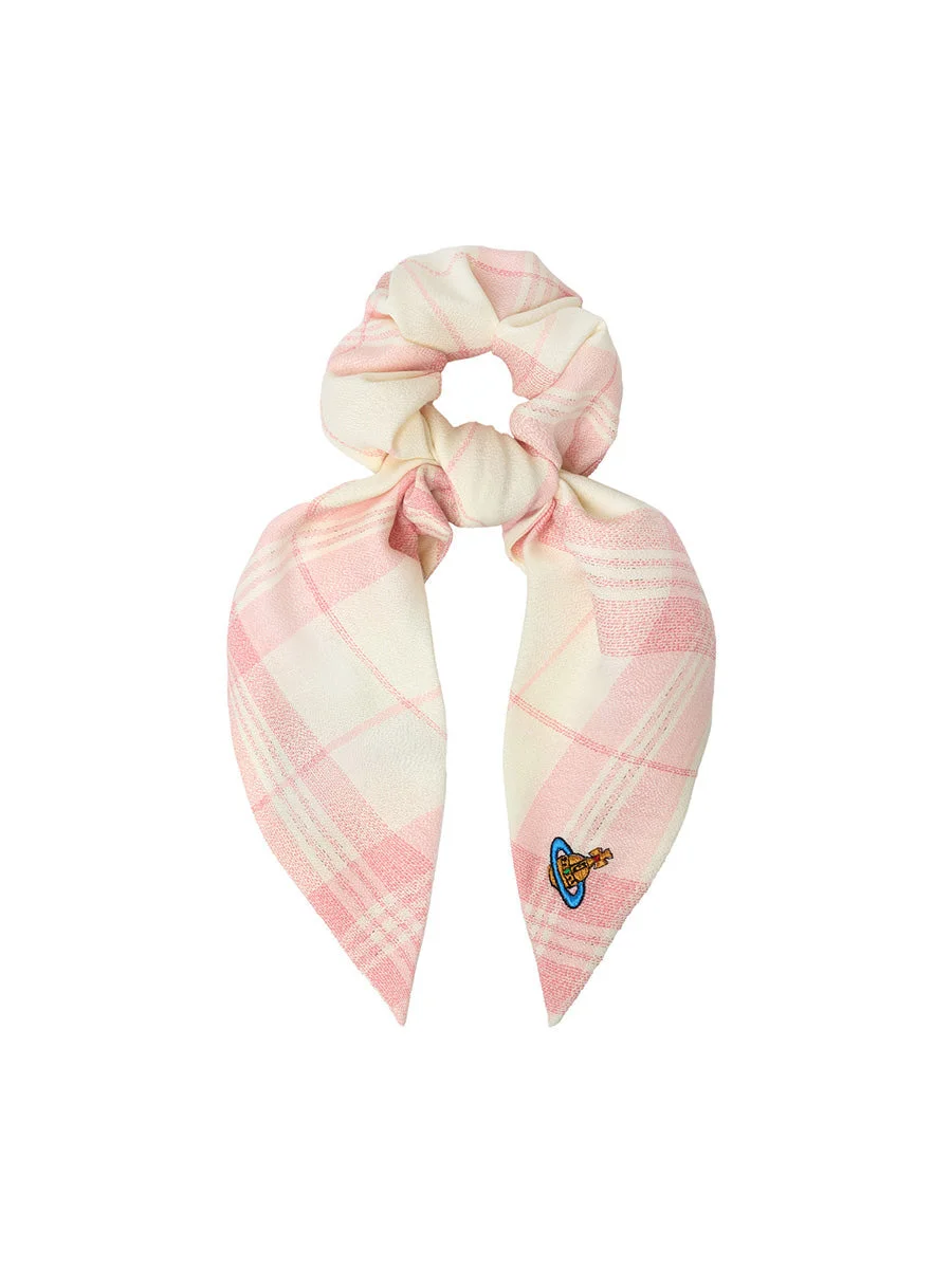 SCRUNCHIE LARGE - IVORY/PINK - 1