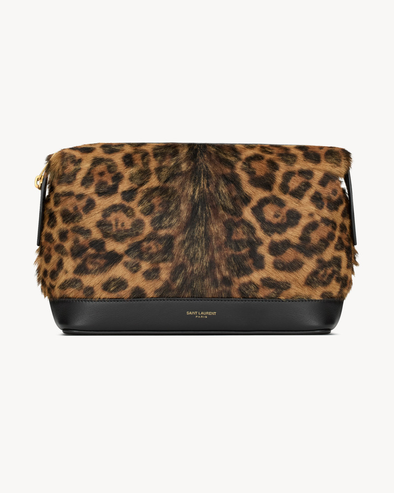 SAINT LAURENT PARIS SMALL POUCH IN PONY HAIR LEATHER 1