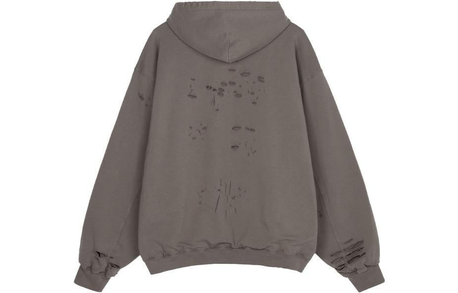 Balenciaga Caps Destroyed Hoodie 'Tan' 659403TKVB67185 - 2